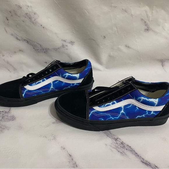 Vans Old Skool Skate Shoe Black/Lightning Unisex - Picture 2 of 8